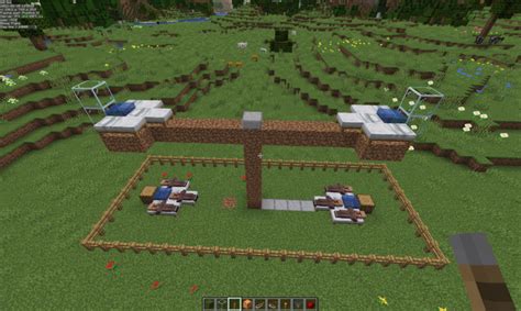 What is the distance an iron farm needs to be from a village  .